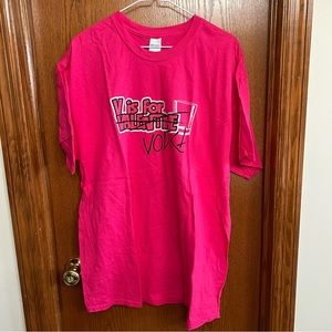 NWOT Pink V Is For Vodka T-shirt Size XL